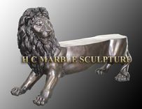 Bronze (4) Garden Animal Benches 3 small