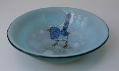 Australian Blue Wren -Soup Bowl 1 small