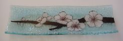 Cherry Blossom - Glass Fused Channel Plate 1 small
