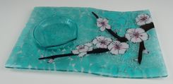 Blossom Branch B - Serving Tray With Bowl 1 small