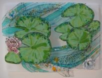 Being Koi - Glass Fusing Artwork 1 small