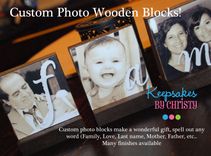 Custom Wooden Photo Blocks 1 small