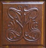 Bathroom Vanity - Honduras Mahogany - Hand Carved 3 small