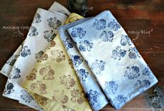 Hand-Dyed & Block Printed Table Runners 6 small