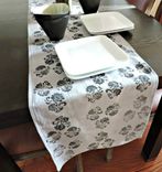 Hand-Dyed & Block Printed Table Runners 2 small