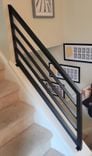 Horizontal Slat Steel Railing; Knee Wall Stairway Modern Luxury Metal Handrail 1 small