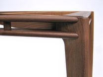 Ariana Walnut Mid Century Modern Table Base For Marble Or Stone Top 2 small