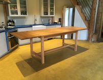 Ashley Farmhouse Extension Dining Table 4 small