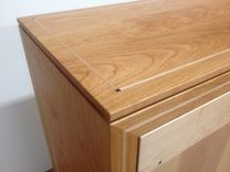 Cherry And Maple Buffet And Matching Wall Cabinets 2 small