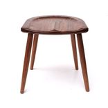 Walnut Stool With Sculpted Seat 1 small