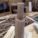 Walnut Stool With Sculpted Seat 5 small