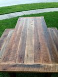 Reclaimed Oak Dining Table With Matching Benches 5 small