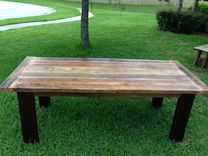 Reclaimed Oak Dining Table 4 small