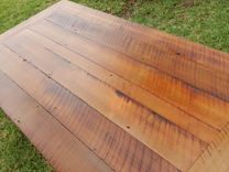 Reclaimed Poplar Dining Table W/ Matching Bench 3 small