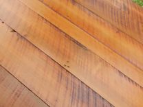 Reclaimed Poplar Dining Table W/ Matching Bench 4 small