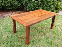 Reclaimed Poplar Dining Table W/ Matching Bench 1 small