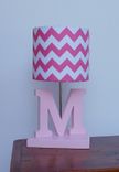 Letter Lamp - Handmade Wooden Nursery Or Kids Lamp 4 small