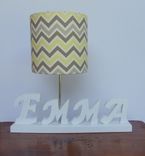 Handmade Wooden Name, Word Or Initial Lamps 1 small
