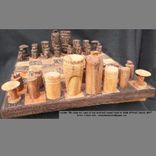 Tiki Carved Coconut And Koa Chess Board 2 small