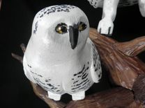 Snowy Owl Sculpture 3 small