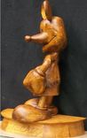 Mickey Mouse Statue In Pine Wood 2 small