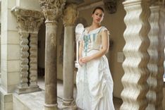 Hunt Of The Unicorn Victorian Corseted Wedding Gown 1 small