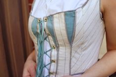 Hunt Of The Unicorn Victorian Corseted Wedding Gown 6 small