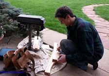 Live-Edge Custom Fireplace Mantle In Sugar Maple 4 small