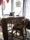 Desk For Two With Shelves And Matching Stools 2 small