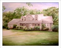 Custom House Portrait - Painting 4 small