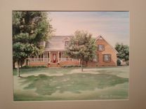Custom House Portrait - Painting 3 small