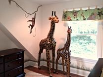 Leopard In Tree Nursery Mural 6 small