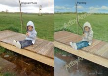 Canvas Painting/Portrait From Your Photo - Various Sizes 4 small