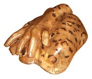 Helping Hand, Oak Burl Sculpture 2 small
