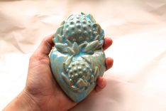 One Small Ornate Ceramic Heart 5 small