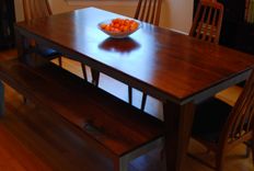 Walnut And Steel Dining Table 1 small