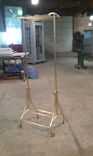 Custom Brass And Bronze Rolling Clothing Rack 1 small