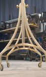 Custom Brass And Bronze Rolling Clothing Rack 3 small