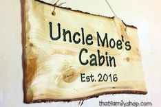 Engraved Sign On A Rustic Slab Of Natural Wood 5 small