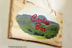 Custom Painted Sign On A Rustic Slab 1 small