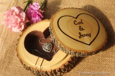 Hollow-Log Jewelry Box With Woodburned Personalization 1 small