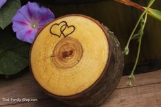Rustic Jewelry Ring Box From Hollowed Log Personalized 4 small