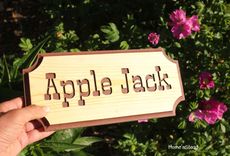 Engraved Wood Stall/Name Plaque For Pet, Dog, Horse 1 small