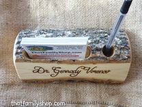 Woodsy Business Card And Pen Holder For The Manly Office! 2 small