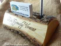 Woodsy Business Card And Pen Holder For The Manly Office! 4 small