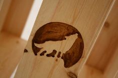 Country Nightstands Set Featuring Inlaid Animal Tracks 3 small