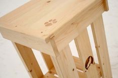 Country Nightstands Set Featuring Inlaid Animal Tracks 5 small