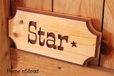 Engraved Wood Stall/Name Plaque For Pet, Dog, Horse 2 small