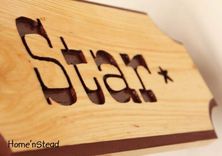 Engraved Wood Stall/Name Plaque For Pet, Dog, Horse 3 small