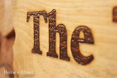 Large Woodburned Sign 2 small